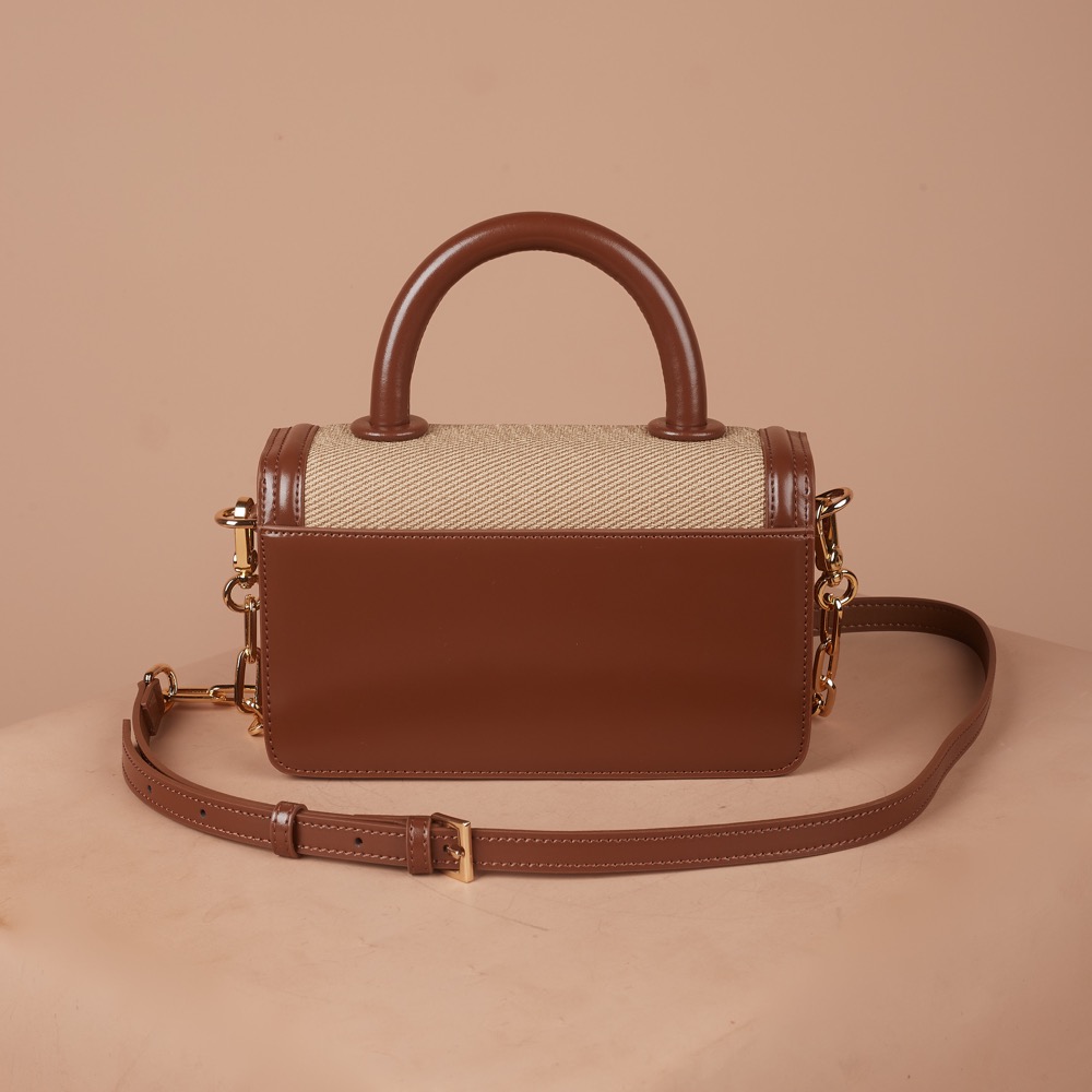 Anonymous Olga Top Handle Encru Swift Leather No Brand (Tas Kulit)