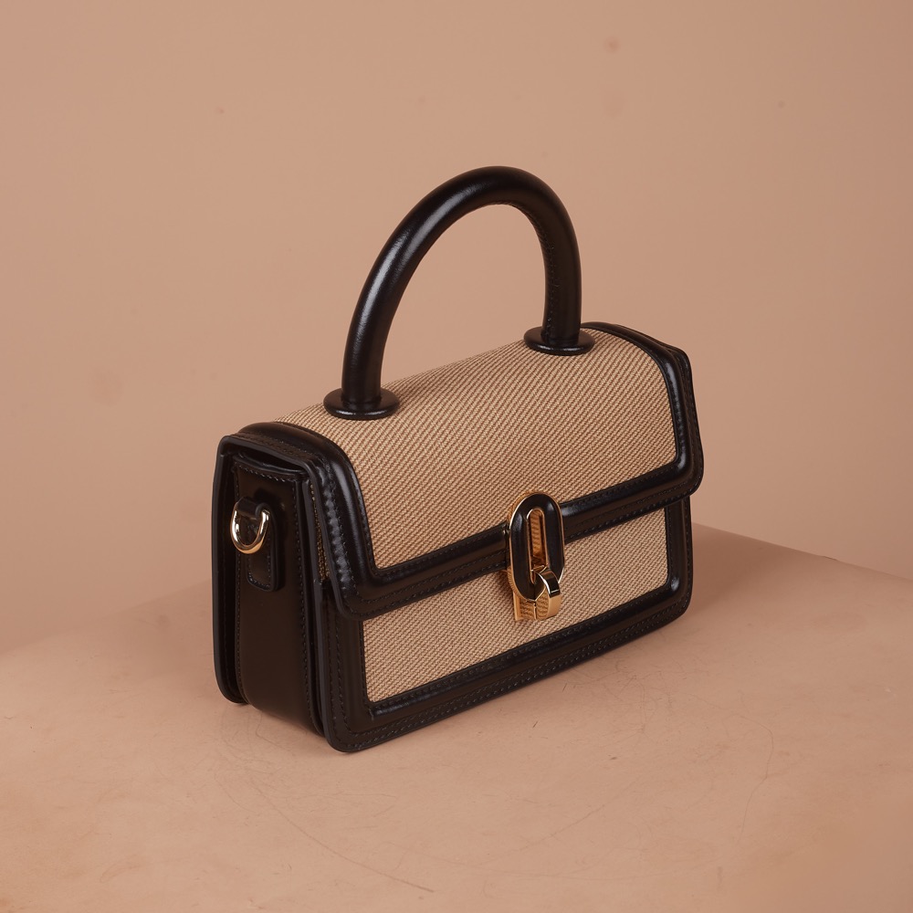 Anonymous Olga Top Handle Encru Swift Leather No Brand (Tas Kulit)