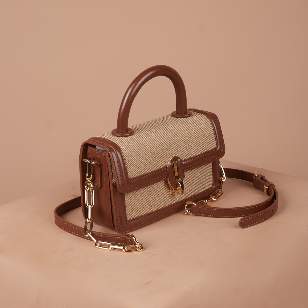 Anonymous Olga Top Handle Encru Swift Leather No Brand (Tas Kulit)