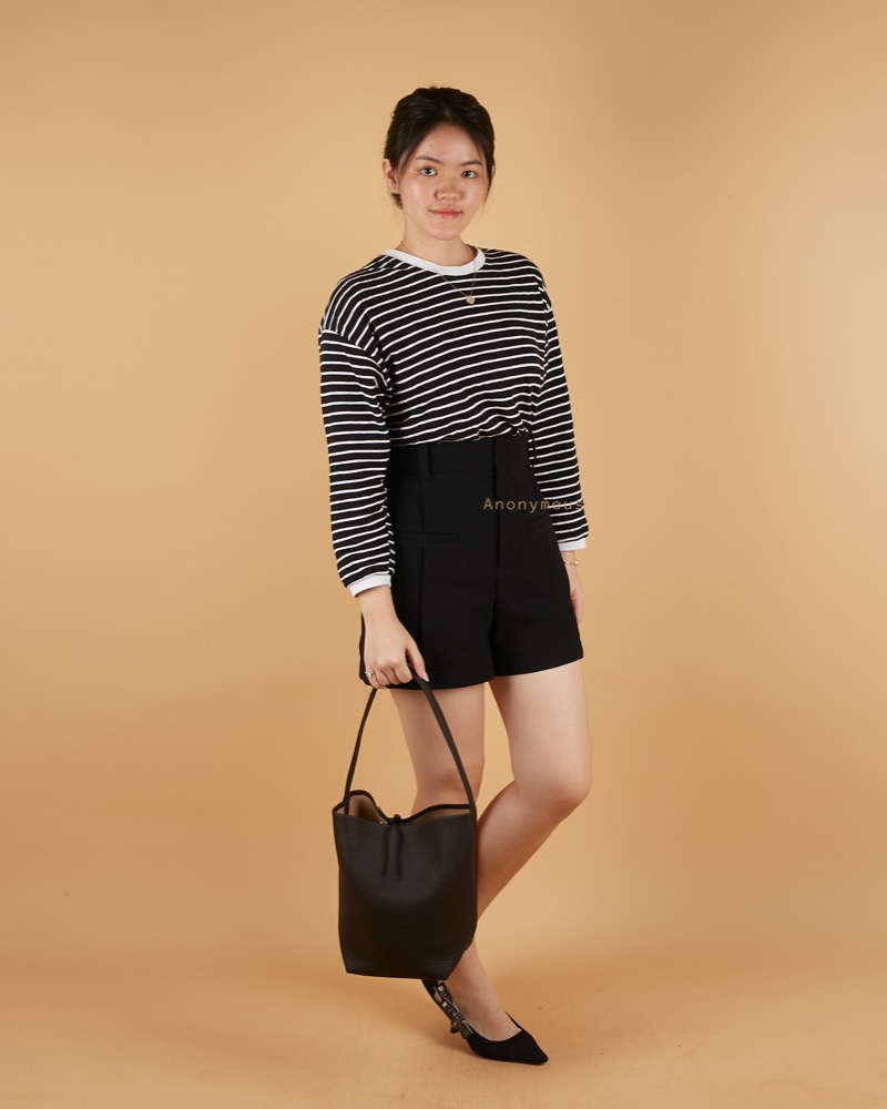 Anonymous Mica Tote Bag Small Grained Leather No Brand (Tas Kulit)