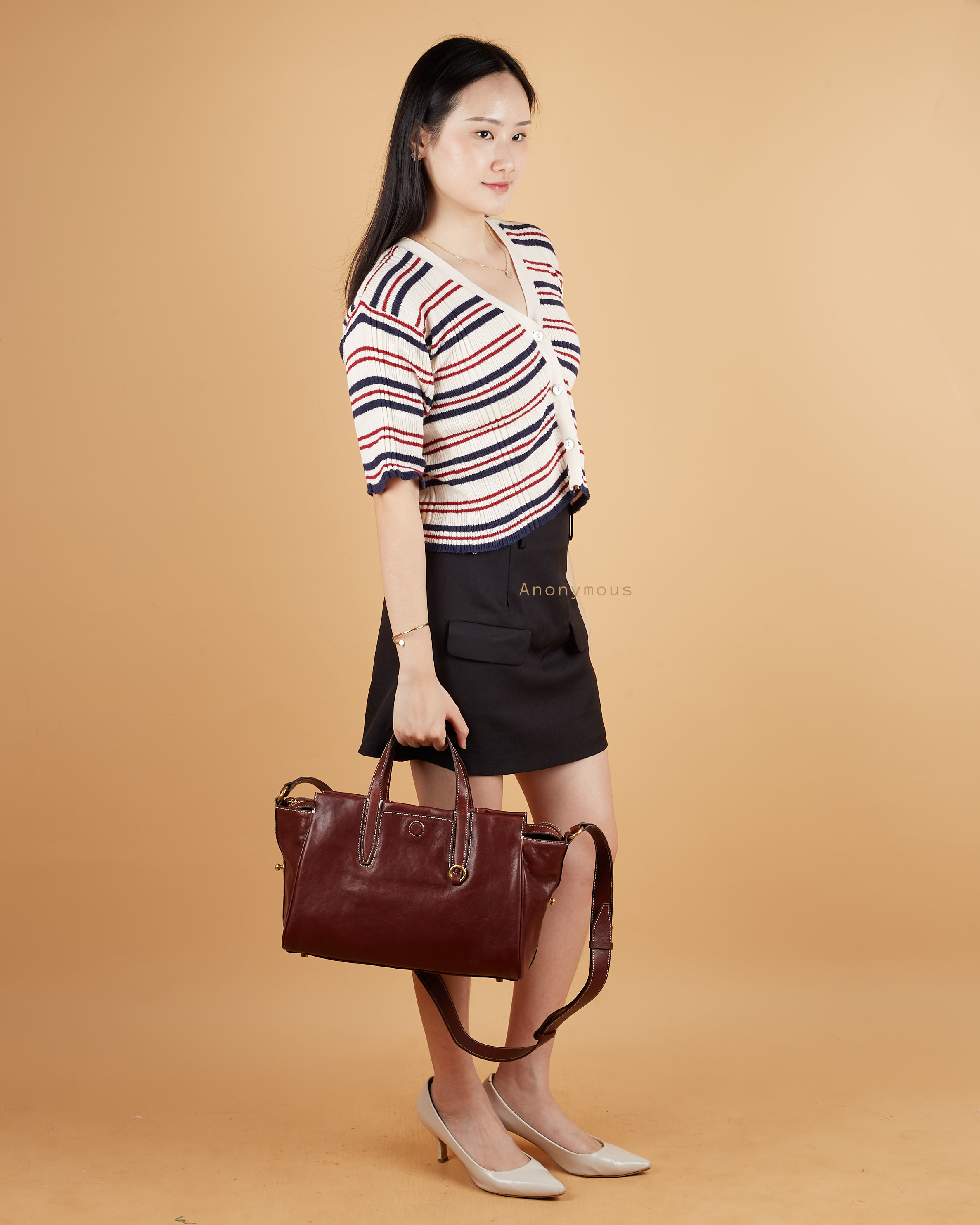 Anonymous Blaire Top Handle Calfskin Leather GHW No Brand (Tas Kulit)