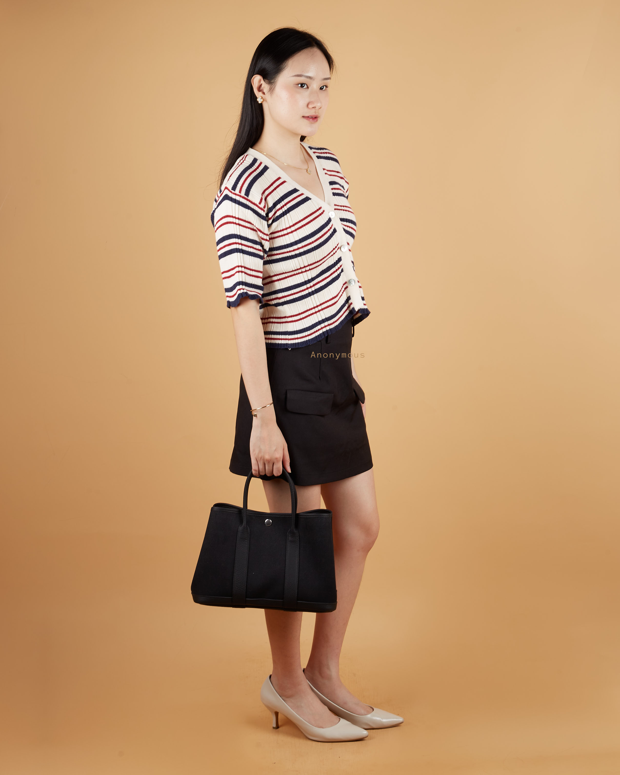 Anonymous Carnival Tote Bag 30 Ecru PHW No Brand (Tas Kulit)