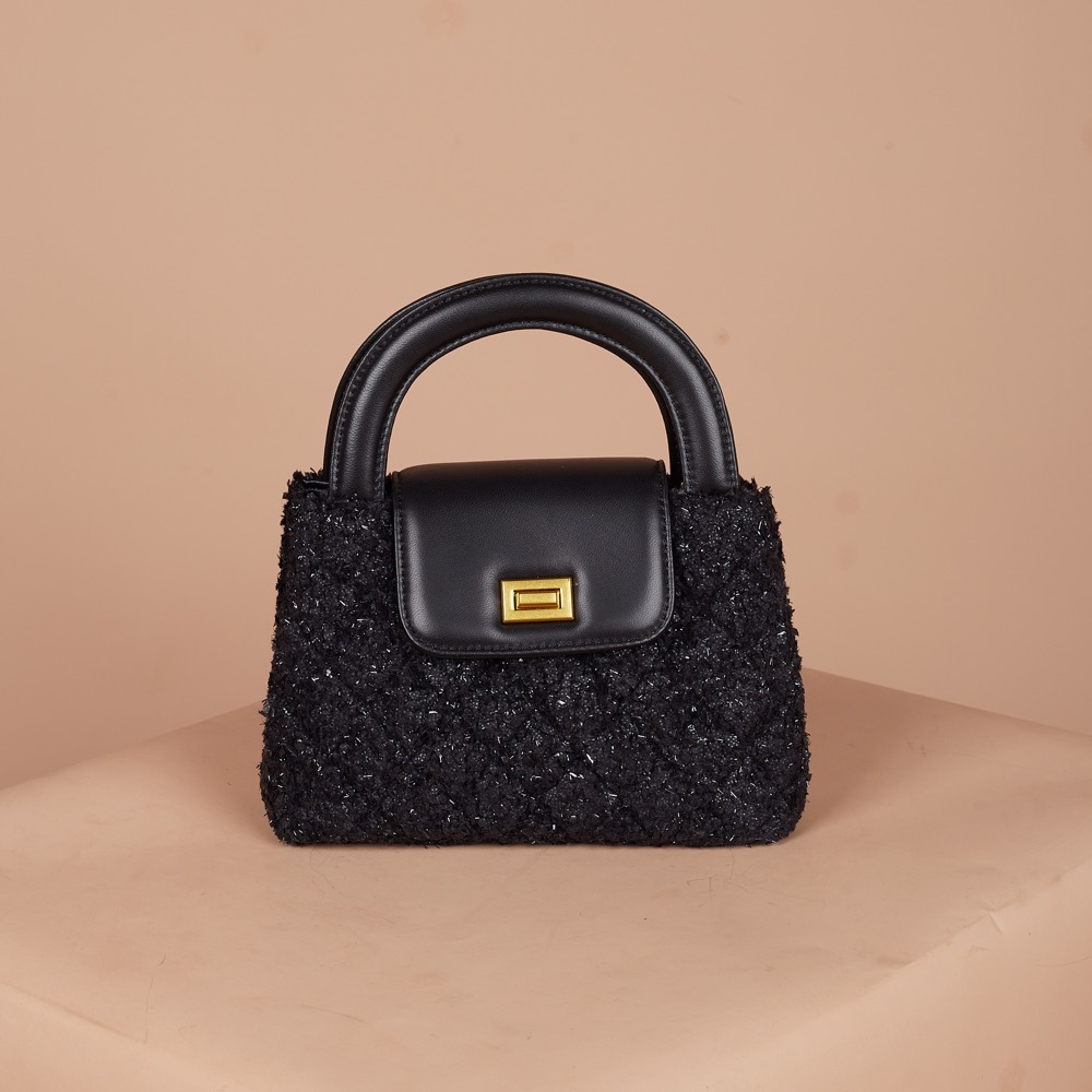 Anonymous Carla Tweed Wool Top Handle No Brand (Tas Kulit)