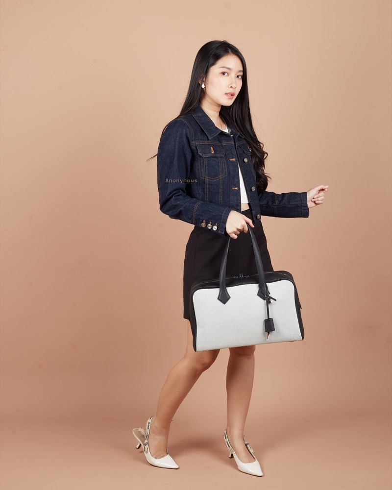 Anonymous Victoryne 35 Ecru Togo Leather No Brand (Tas Kulit)