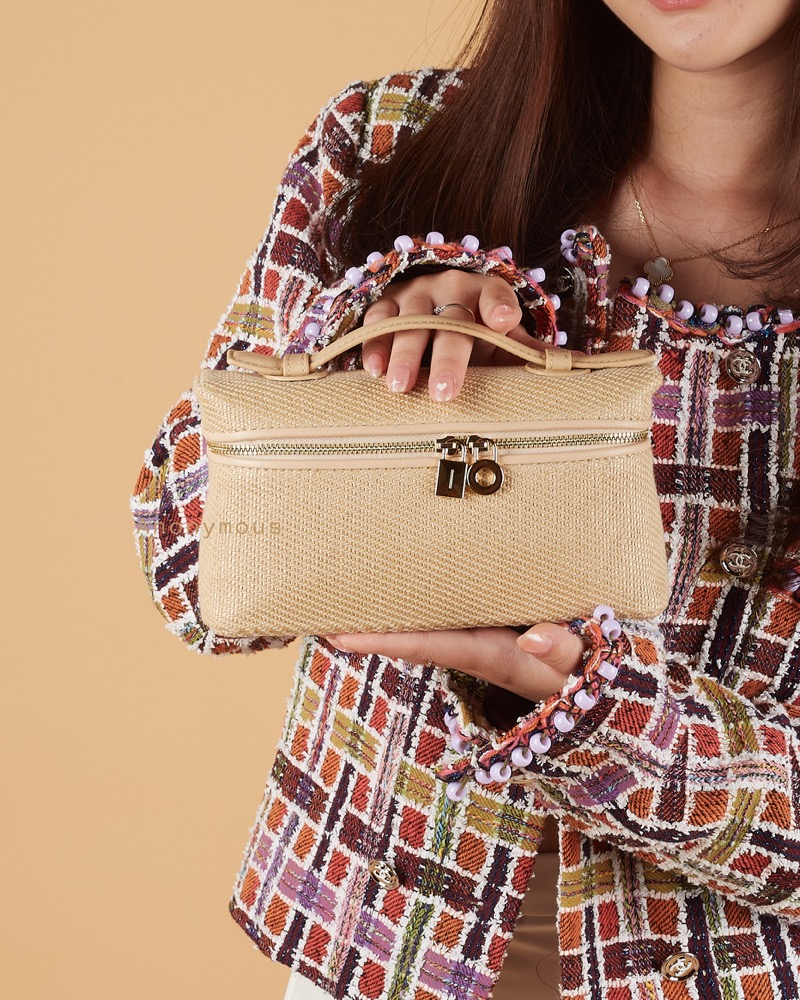 Lola Bag L19 Raffia Wool No Brand (Tas Kulit)