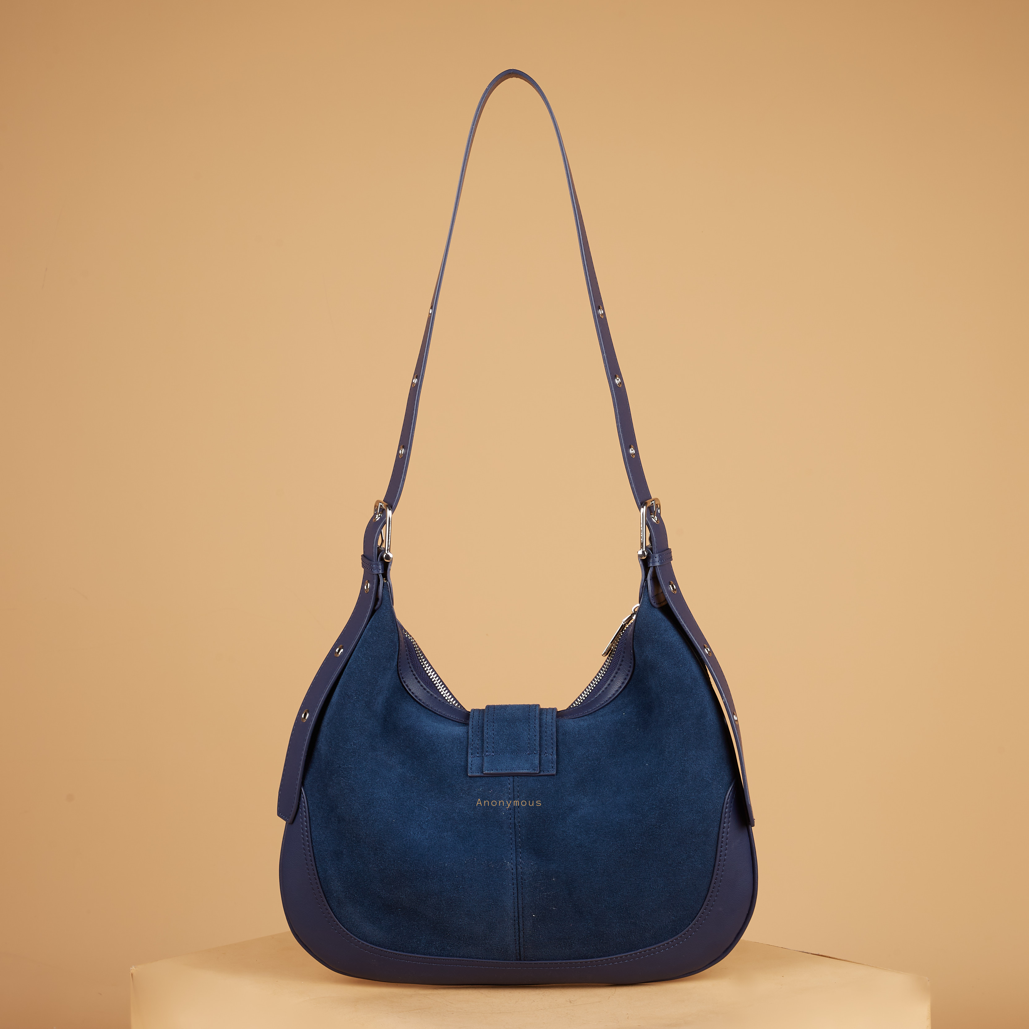 Anonymous Karin Hobo Sling Bag Suede Leather No Brand (Tas Kulit)