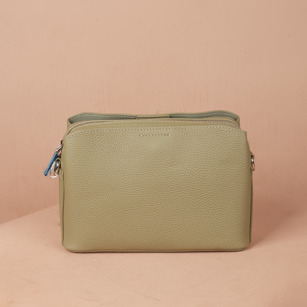 Anonymous Clara Sling Bag Double Straps Grained Leather No Brand (Tas Kulit)