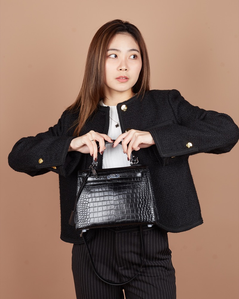 Anonymous Cara Bag K25C Croco Embossed Leather No Brand (Tas Kulit)