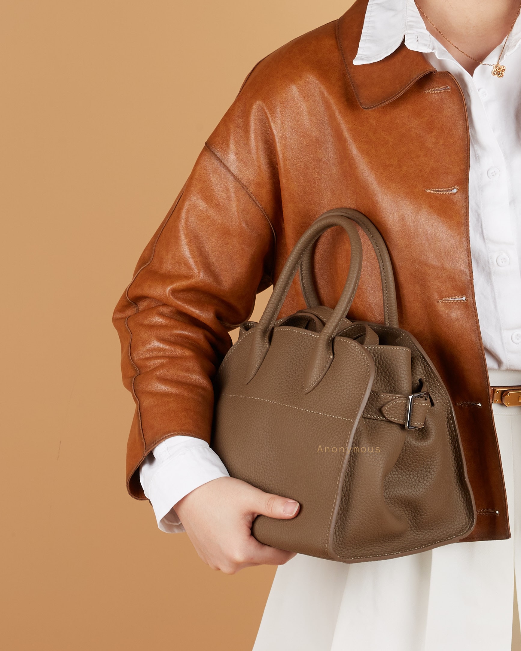 Anonymous Monthy Tote Bag 26 Togo Leather No Brand (Tas Kulit)