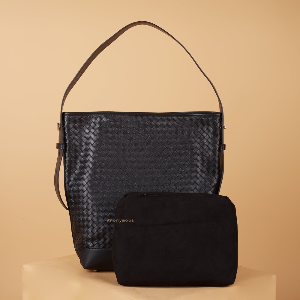 Anonymous Michio Tote Bag Swift Leather Matte No Brand (Tas Kulit)