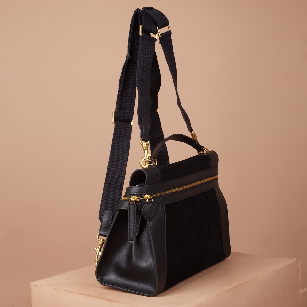 Anonymous Cilla Double Straps 32 Suede Leather No Brand (Tas Kulit)