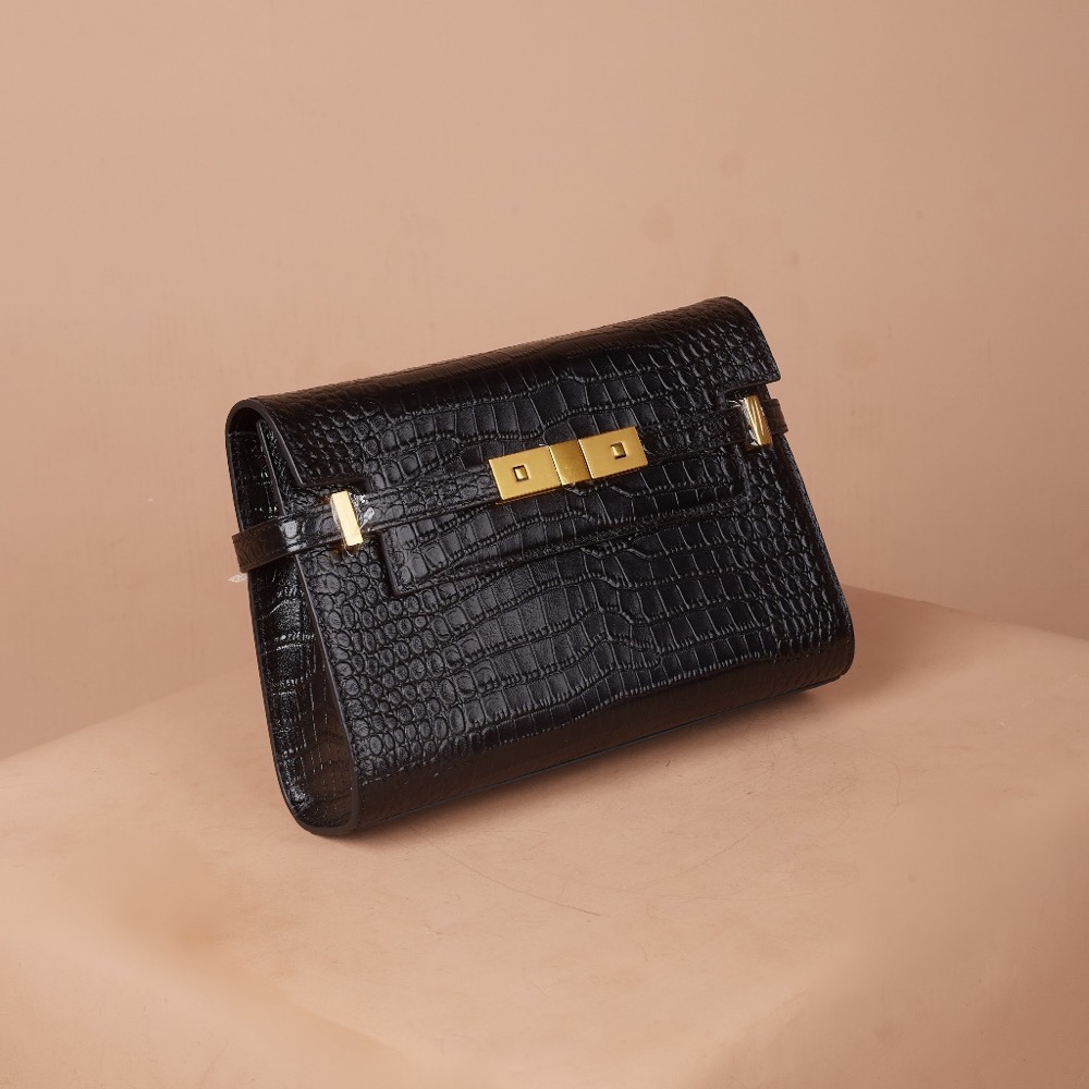 Anonymous Gotham Sling Bag Croco Embosse Leather No Brand (Tas Kulit)