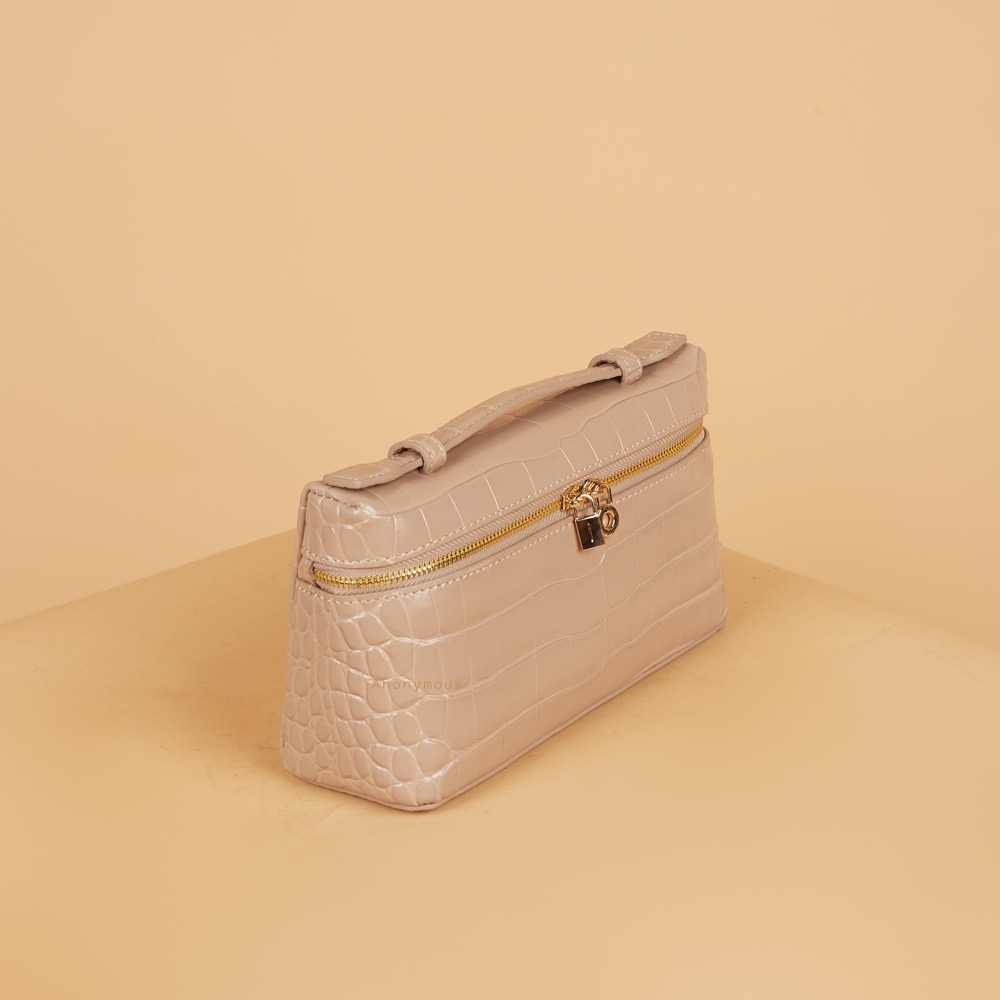 Anonymous Lola Bag L19 Croco Embosse Leather No Brand (Tas Kulit)