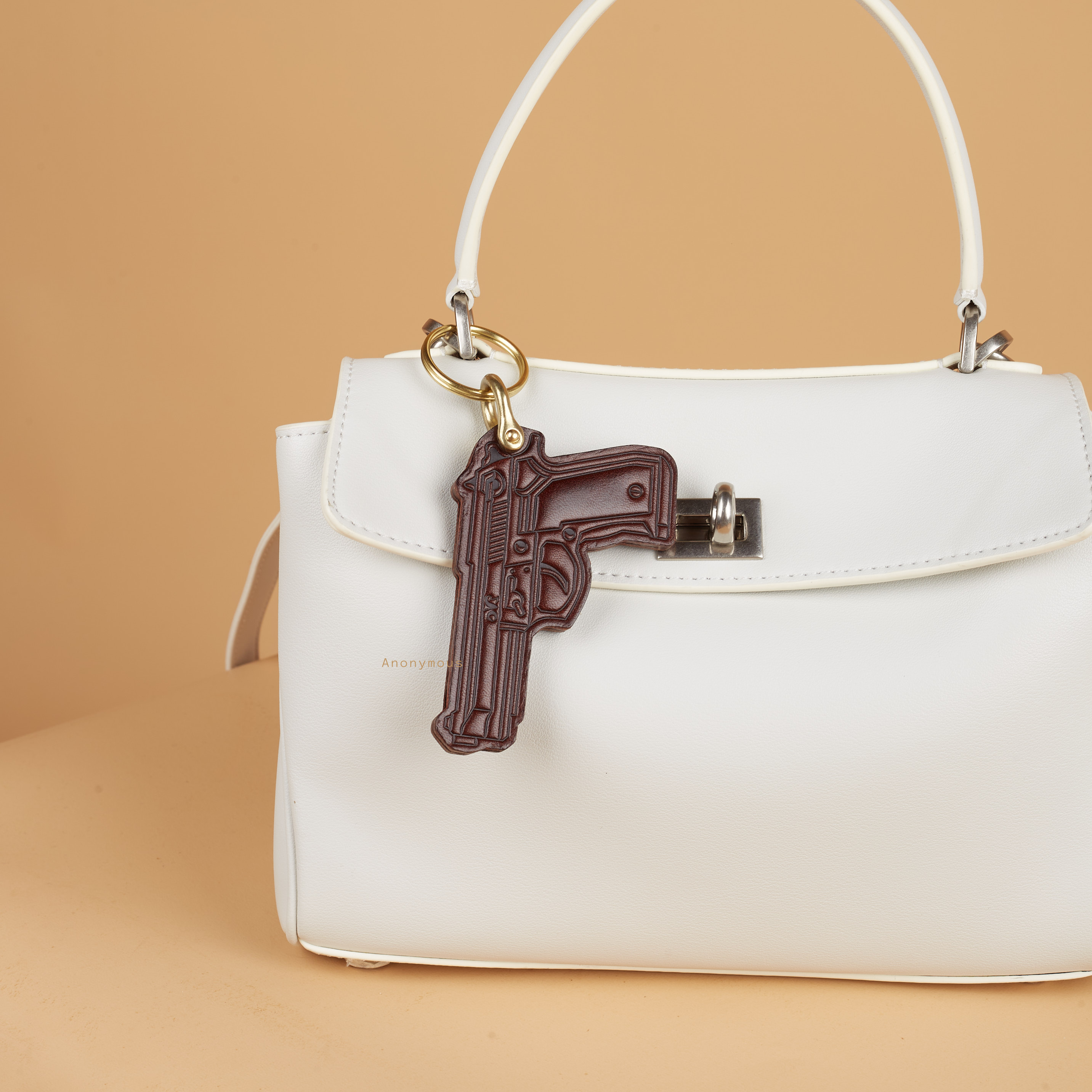 Anonymous Pastel Flower Charm & Pistol Charm (Gantungan Tas)