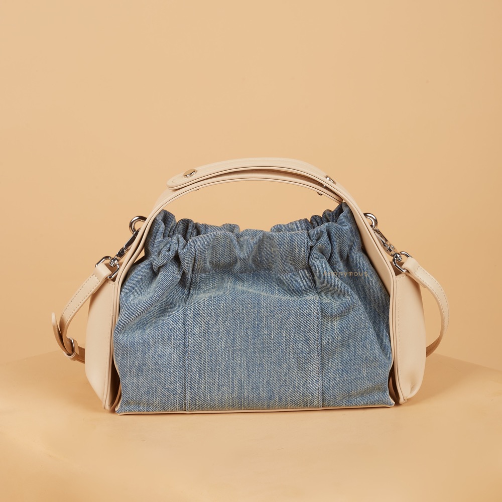 Anonymous Ellen Bag Leather Denim No Brand (Tas Kulit)
