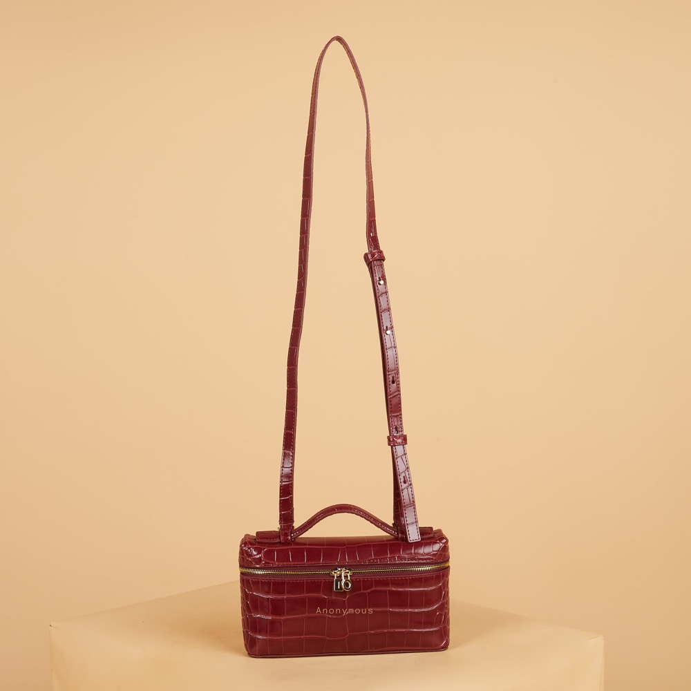 Anonymous Lola Bag L19 Croco Embosse Leather No Brand (Tas Kulit)