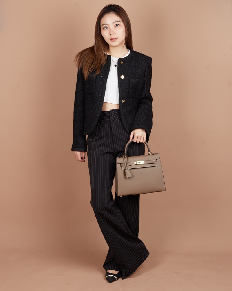 Anonymous Cara Bag K28 Taiga Leather GHW (NST) No Brand (Tas kulit)