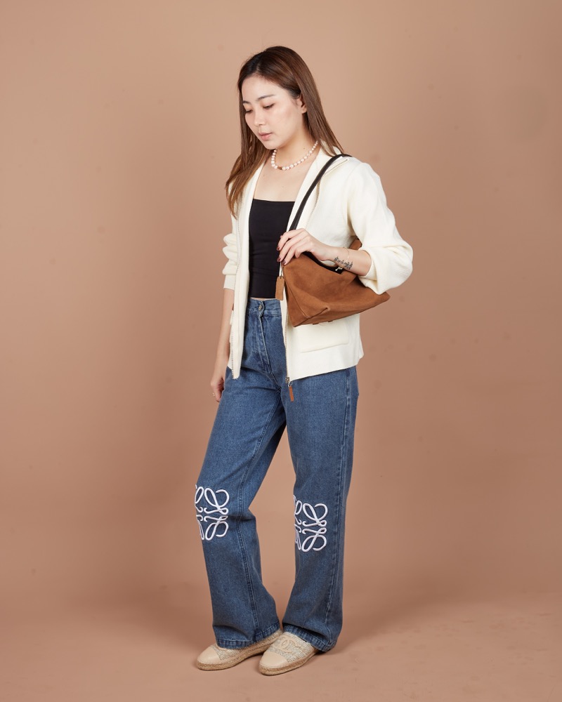 Anonymous Sadie Hobo Bag Suede No Brand (Tas Kulit)