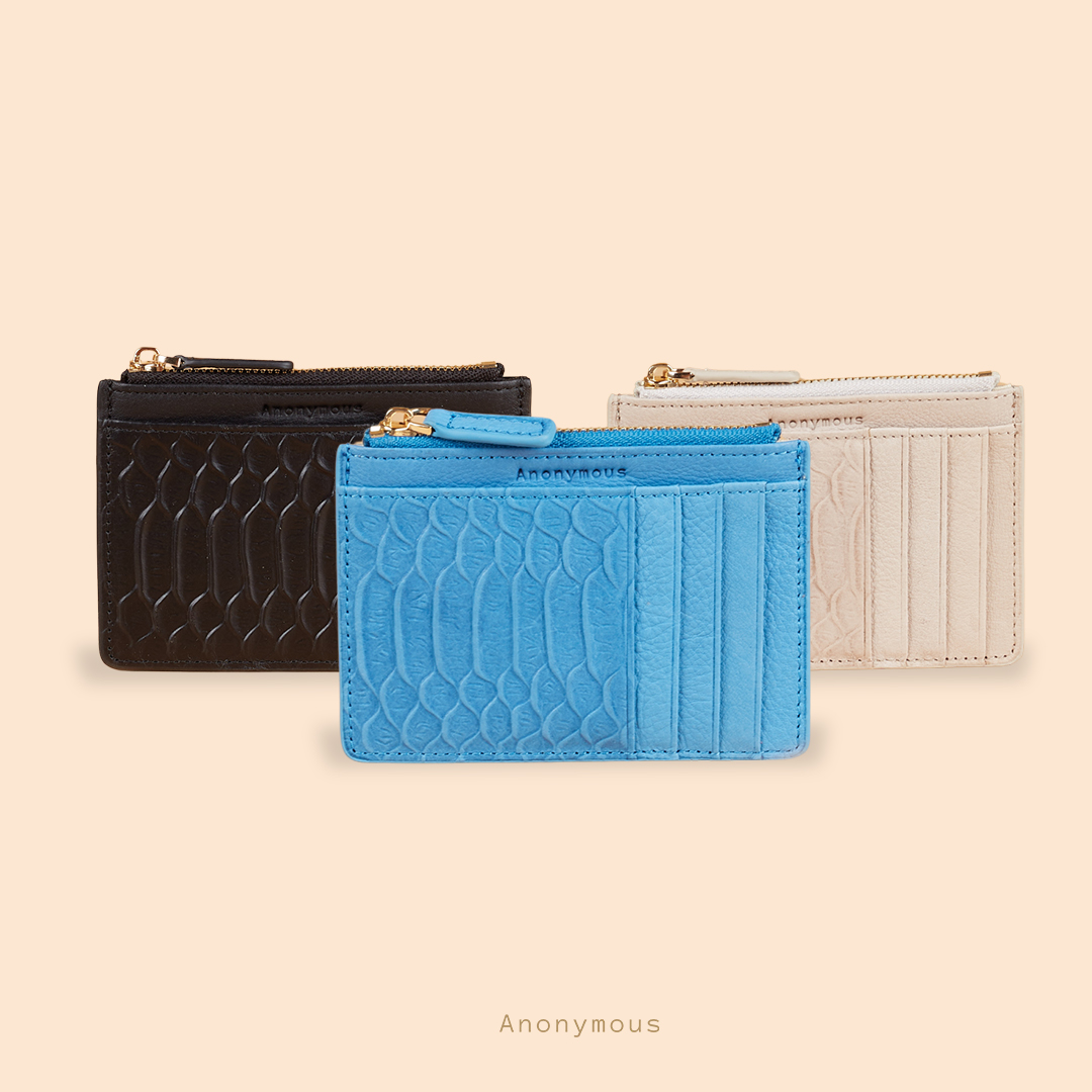 Anonymous Jette Card Holder Python Embossed (Card Holder Kulit)