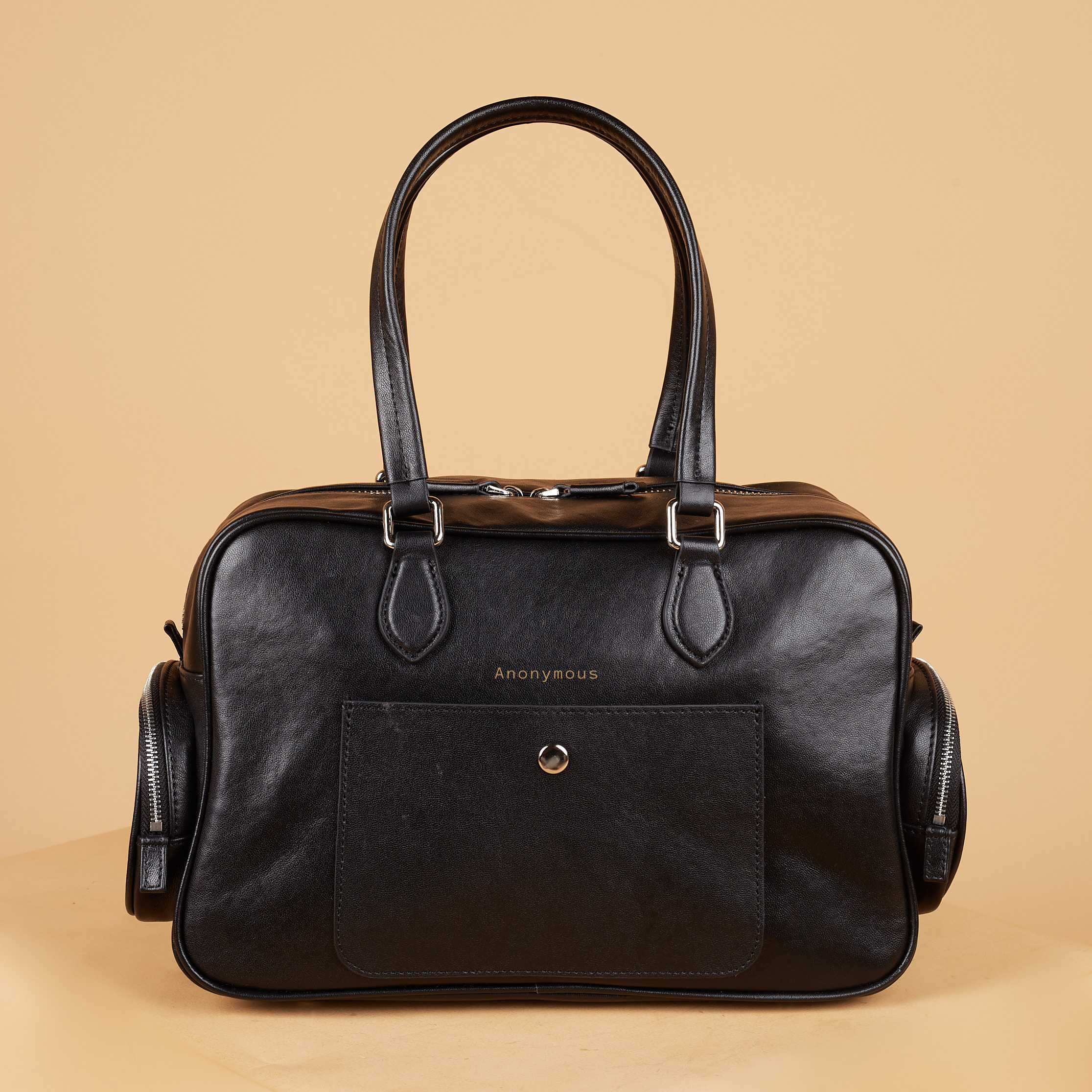 Anonymous Vanda w/ 2 Pockets Swift Leather PHW No Brand (Tas Kulit)