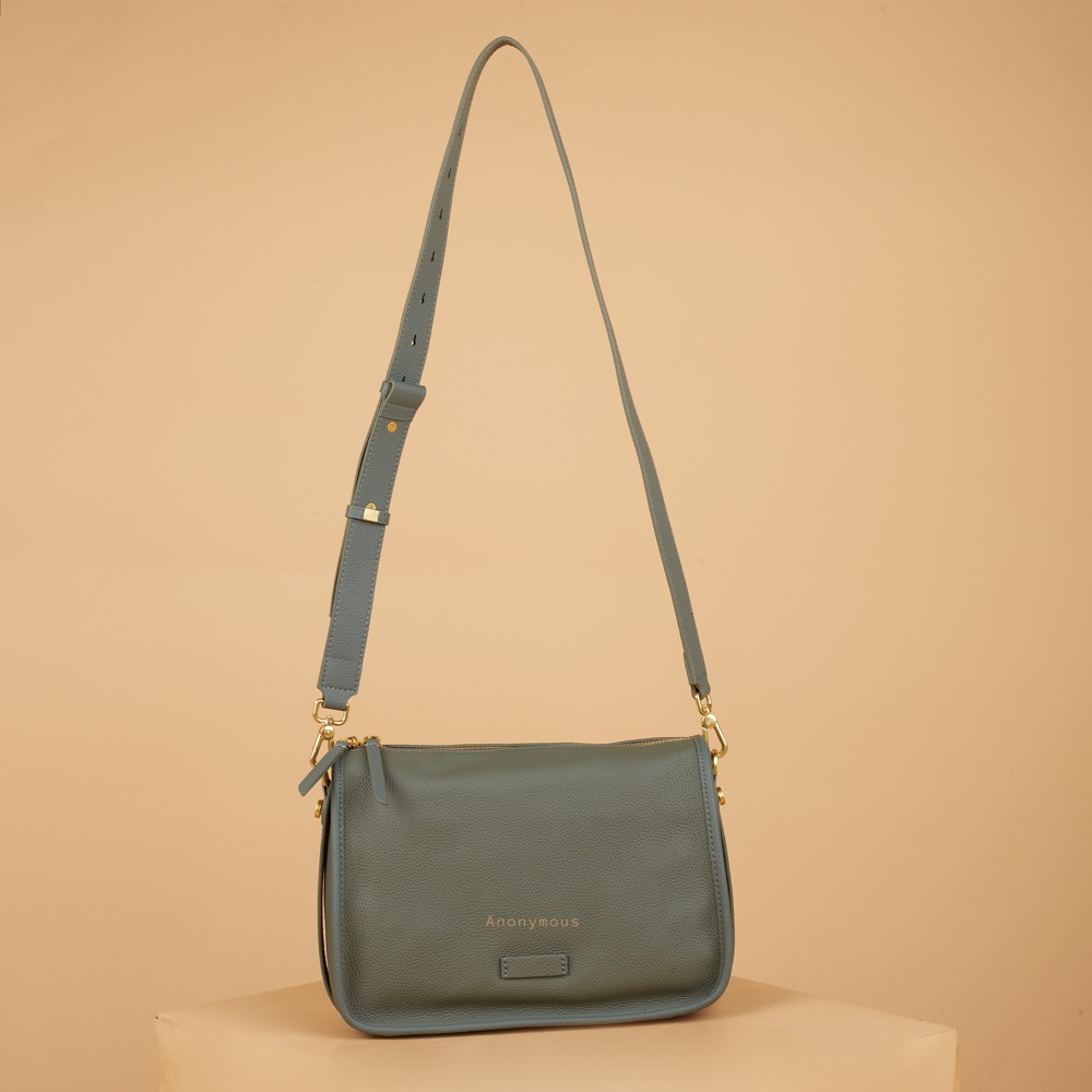 Anonymouse Vicky Messenger Bag Grained Leather No Brand (Tas Kulit)