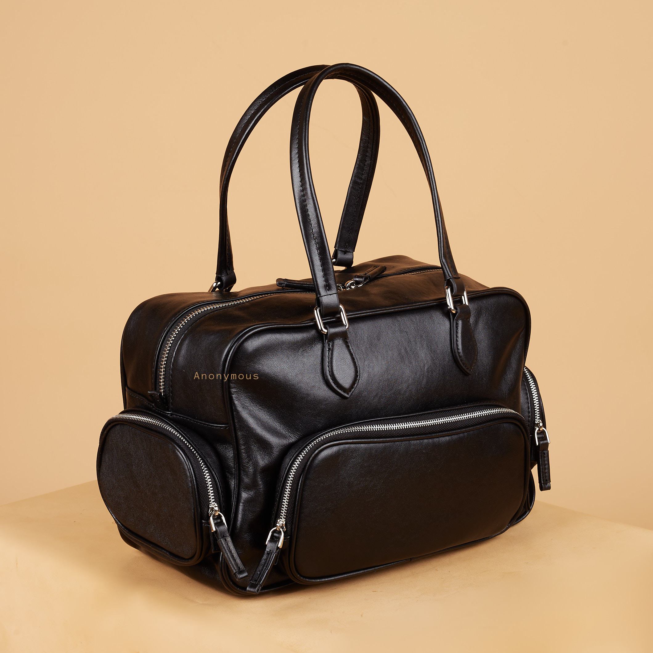 Anonymous Vanda w/ 2 Pockets Swift Leather PHW No Brand (Tas Kulit)