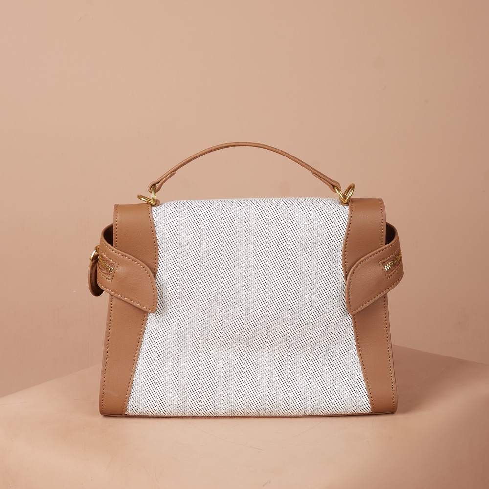 Anonymous Cilla Double Straps 28 Encru Swift Leather No Brand (Tas Kulit)