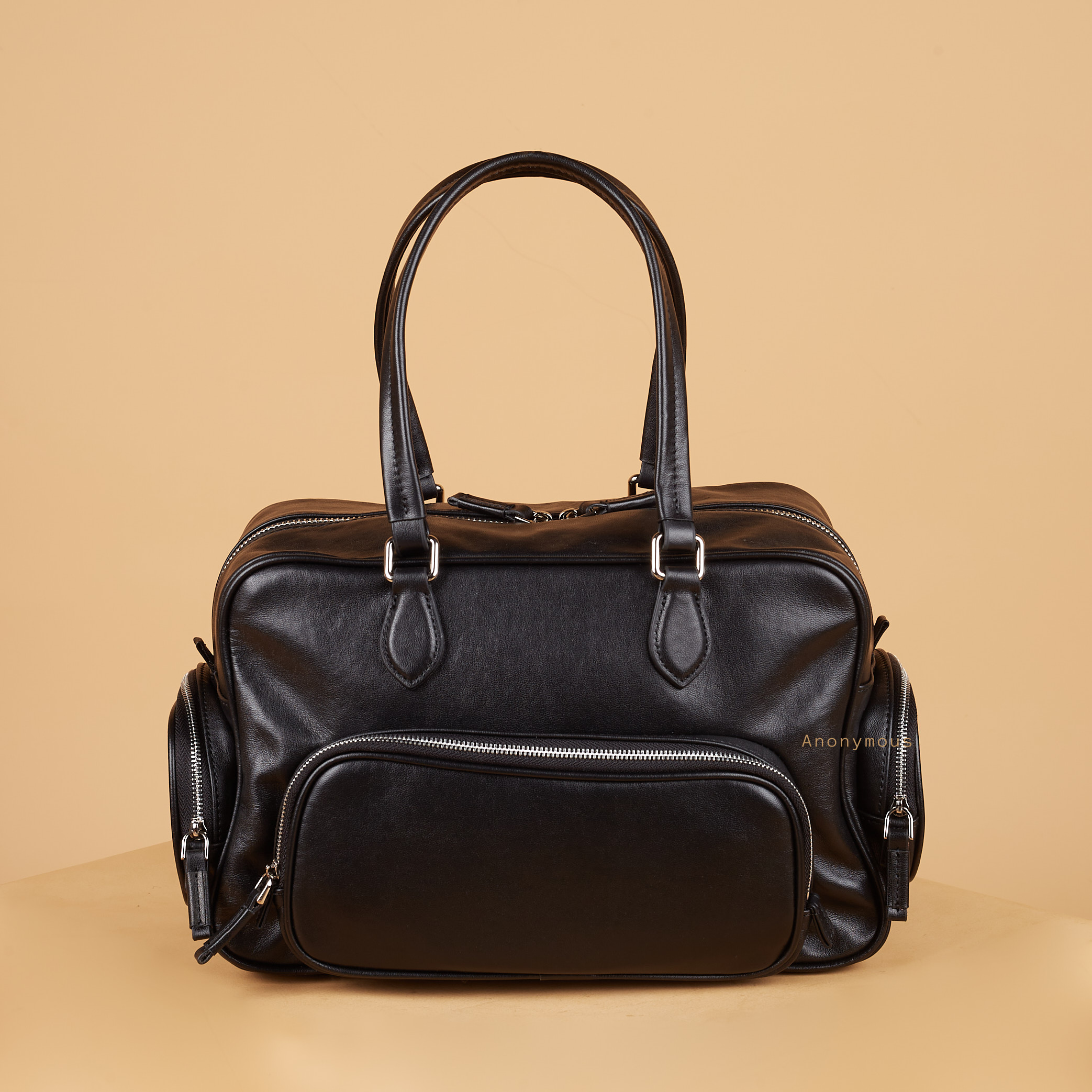 Anonymous Vanda w/ 2 Pockets Swift Leather PHW No Brand (Tas Kulit)