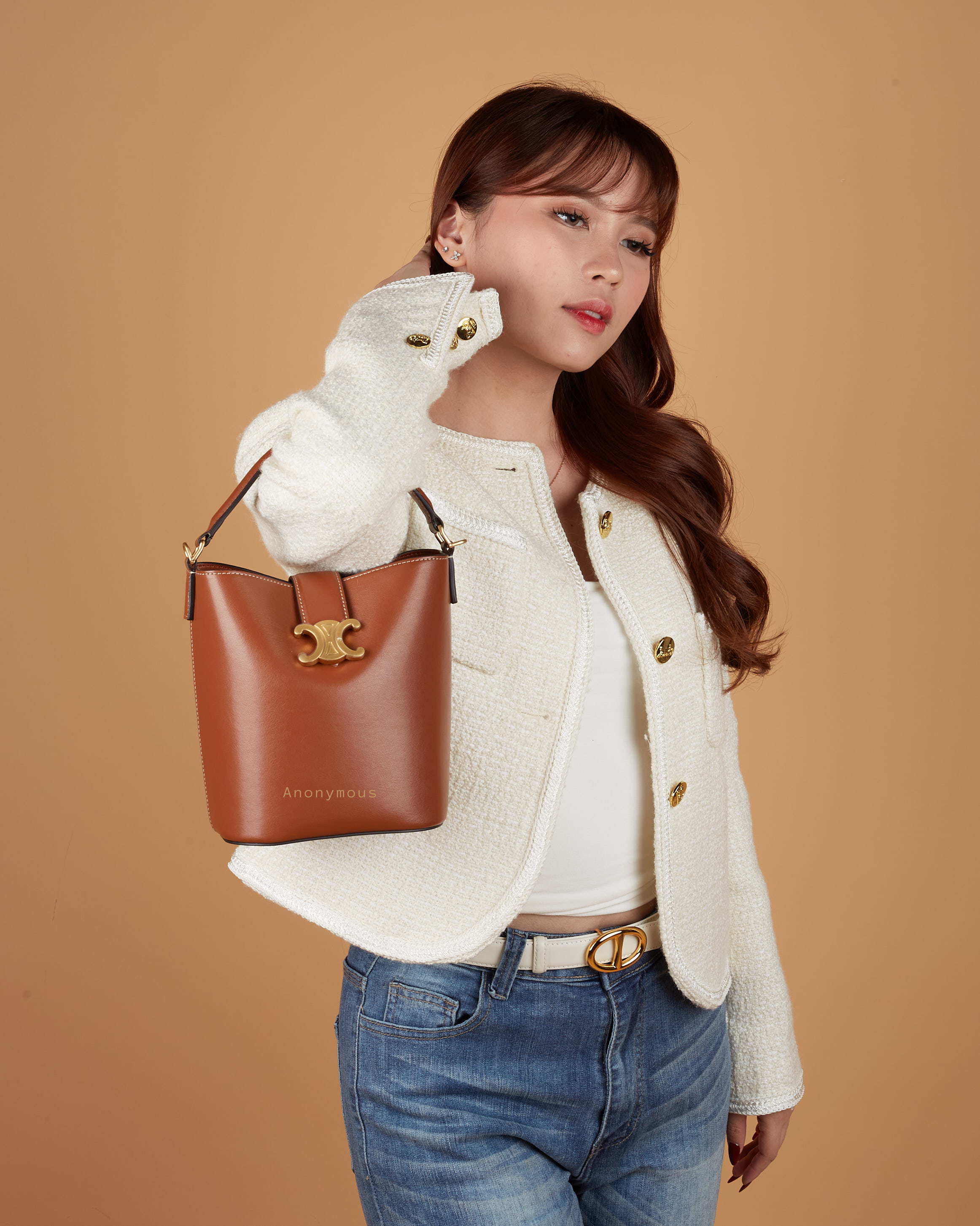 Anonymous Niky Bucket 18 Swift Leather GHW No Brand (Tas Kulit)