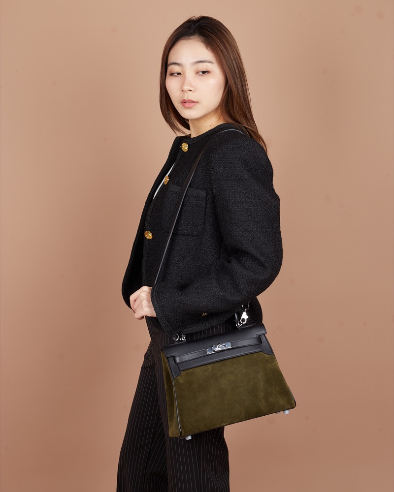 Anonymous Cara Bag K28 Swift Suede Leather GHW No Brand (Tas Kulit)