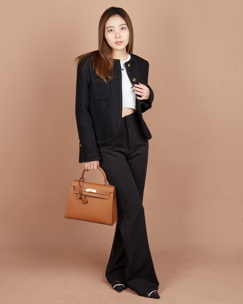 Anonymous Cara Bag K28 Taiga Leather GHW (NST) No Brand (Tas kulit)