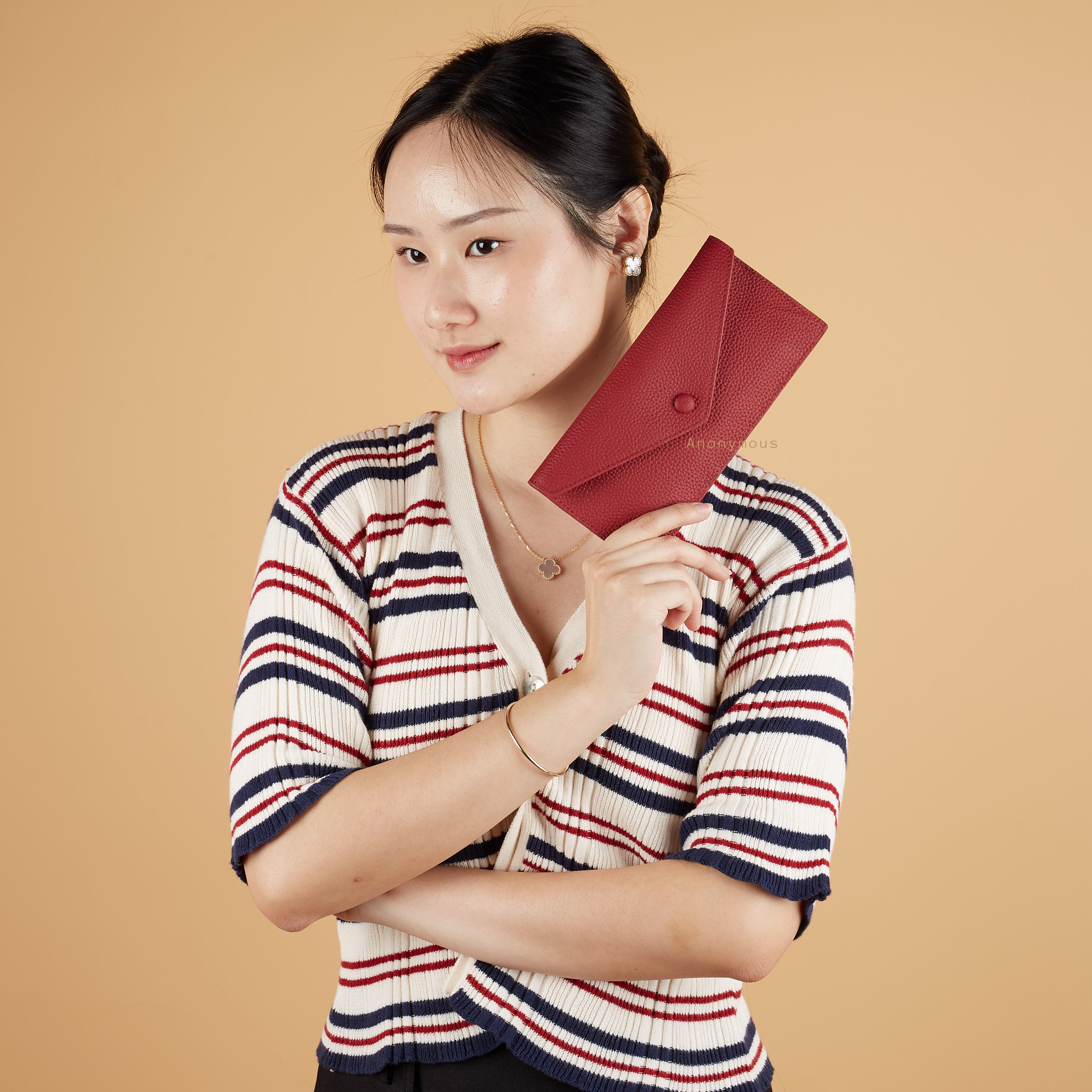 Anonymous Vee Slim Long Wallet Togo No Brand (Dompet Kulit)