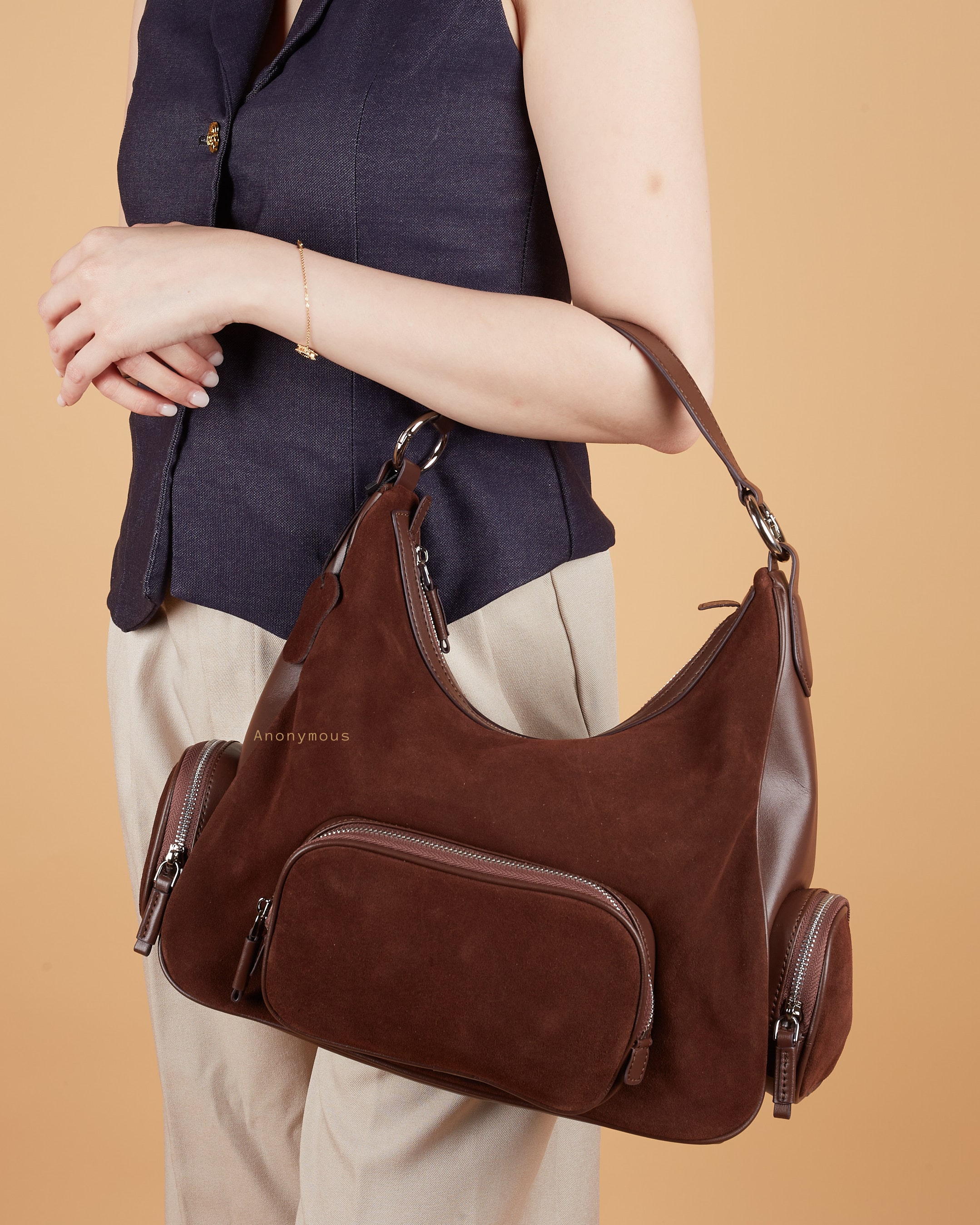 Anonymous Denada W/ 2 Pockets Suede Leather No Brand)