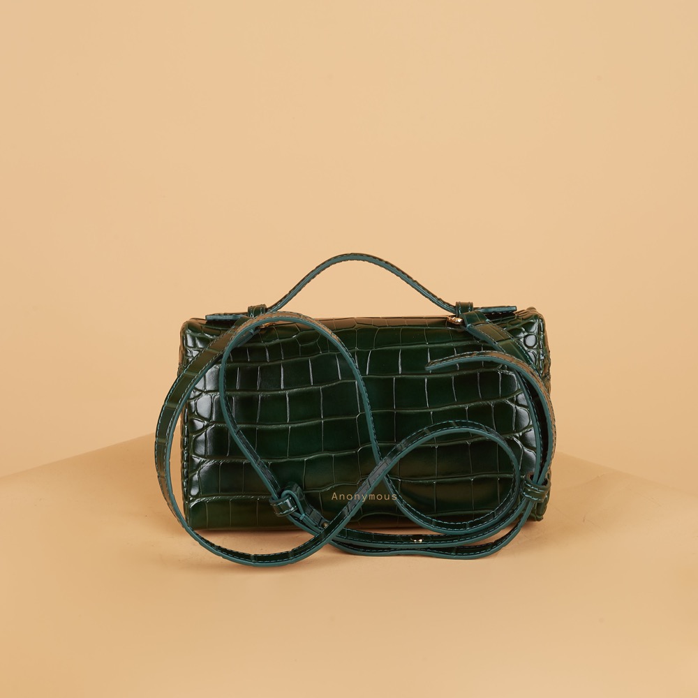 Anonymous Lola Bag L19 Croco Embosse Leather No Brand (Tas Kulit)