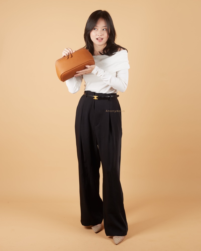 Anonymous Cosmo Cosmetic Pouch Grained Leather (No Brand)