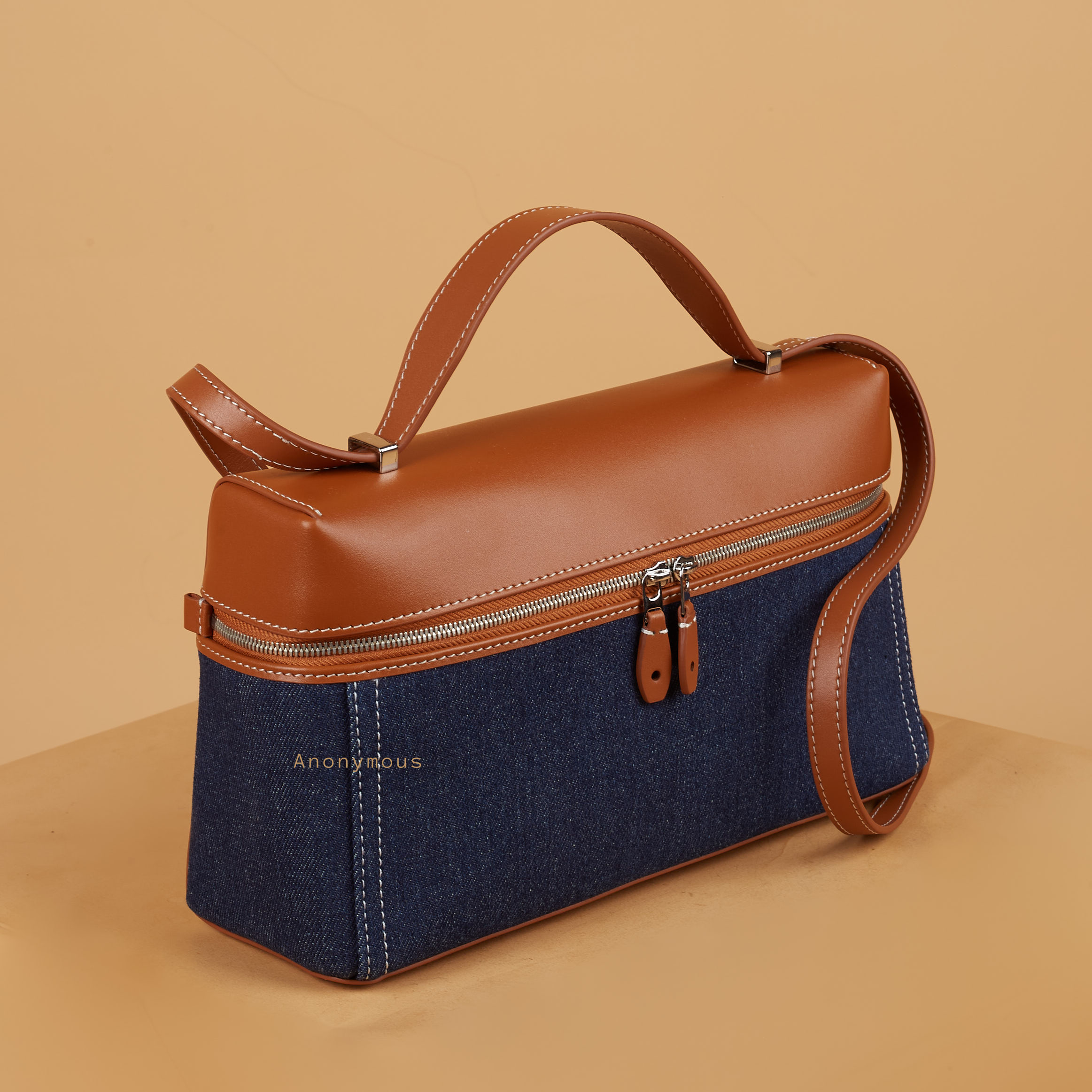 Anonymous Bianca LP27 Extra Case Denim Plan No Brand (Tas Kulit)