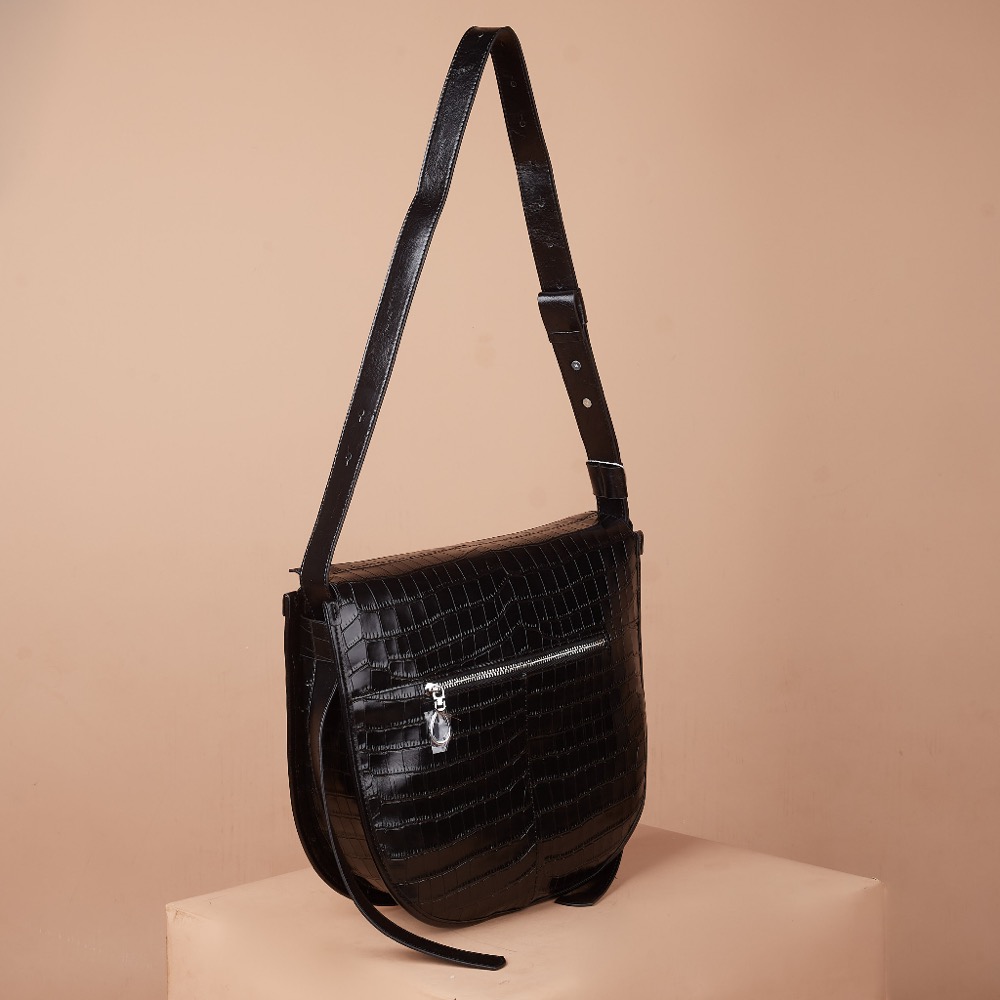 Anonymous Juno 34 Shoulder Bag Croco Embosse No Brand (Tas Kulit)