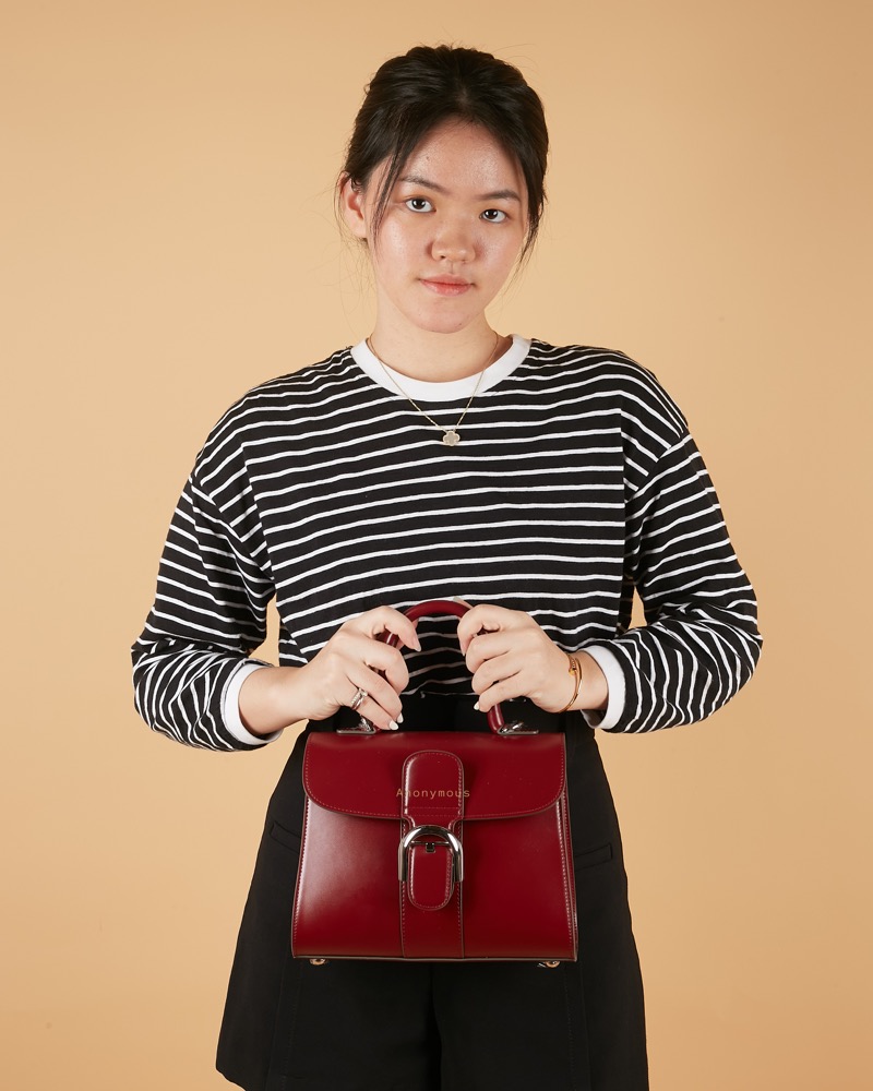 Anonymous Duma Top Handle Bag Box Leather No Brand (Tas Kulit)