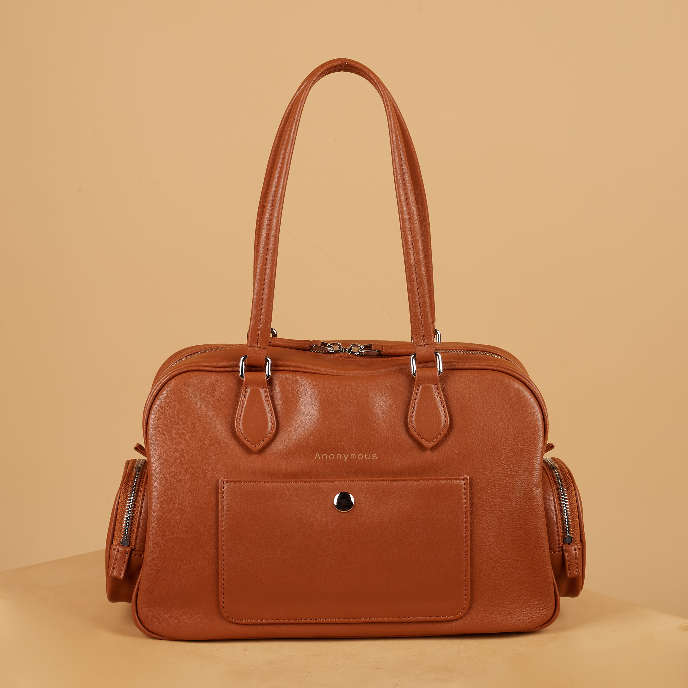 Anonymous Vanda w/ 2 Pockets Swift Leather PHW No Brand (Tas Kulit)