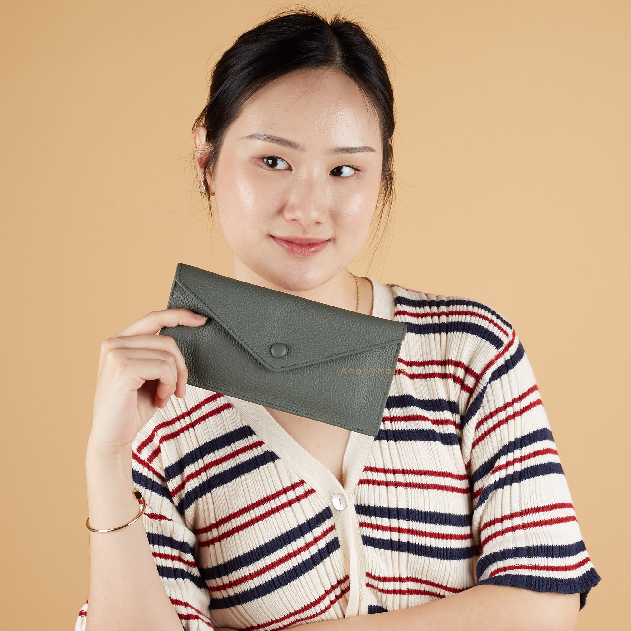 Anonymous Vee Slim Long Wallet Togo No Brand (Dompet Kulit)