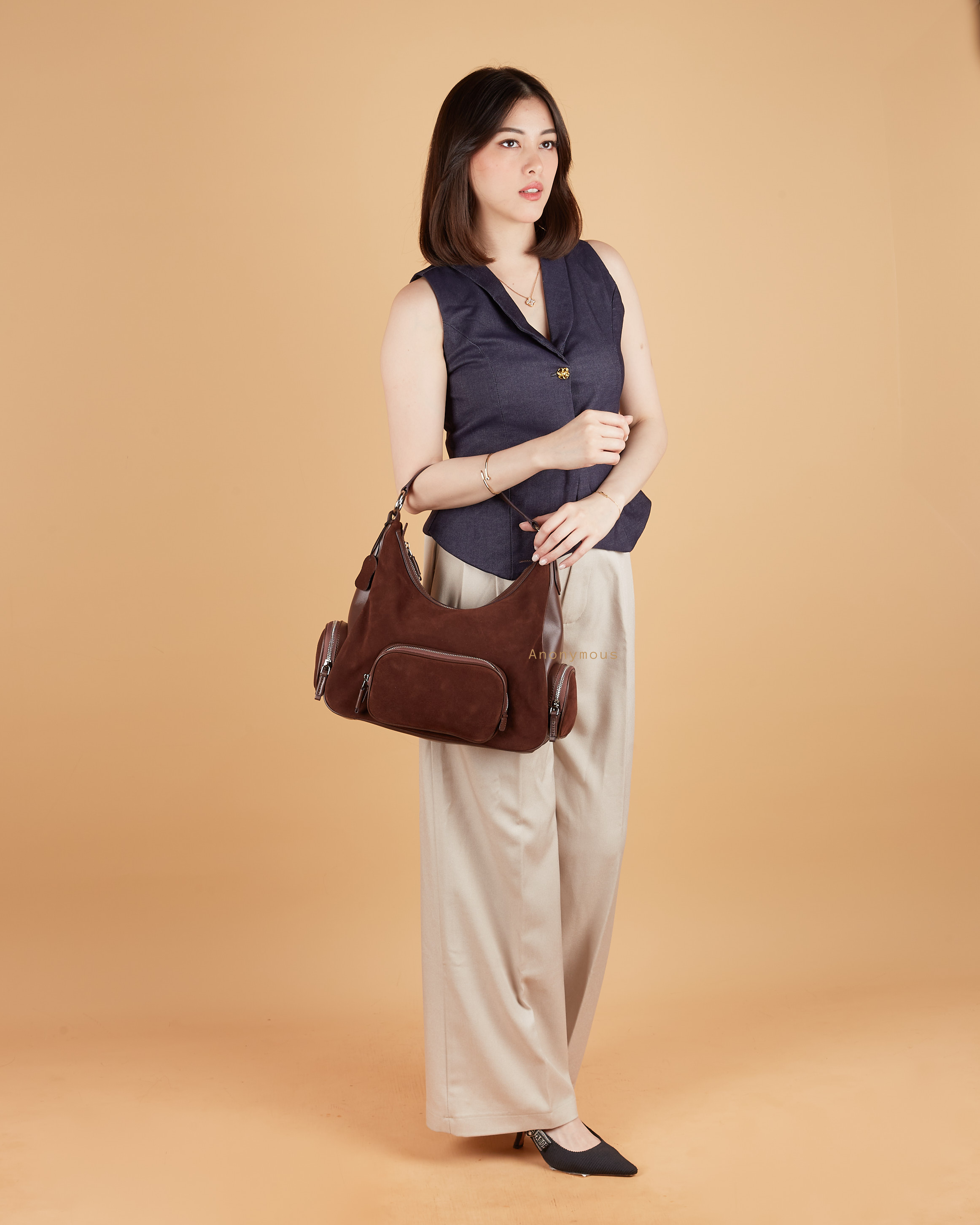 Anonymous Denada W/ 2 Pockets Suede Leather No Brand)