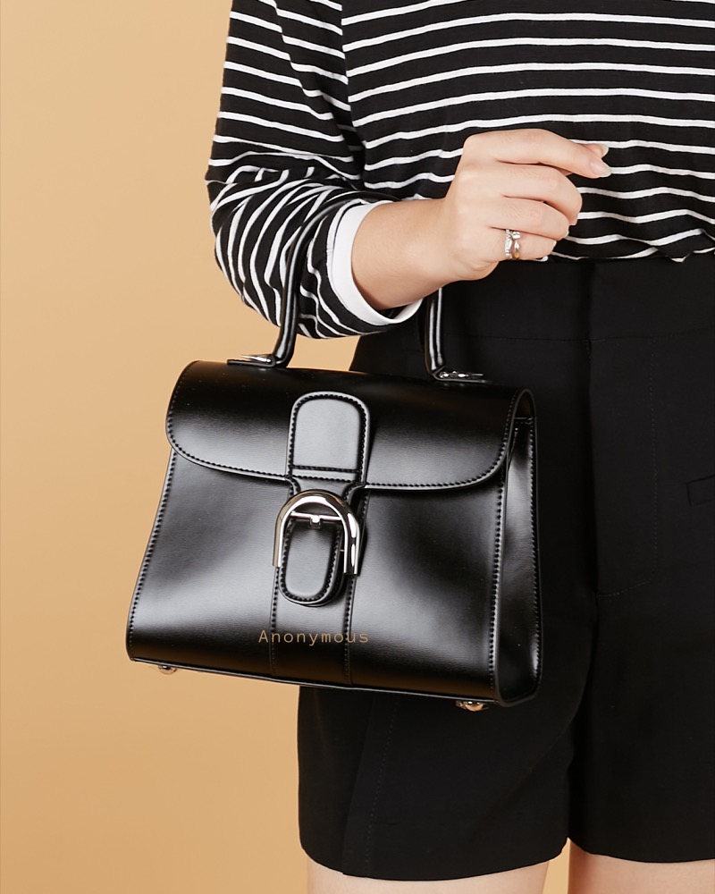 Anonymous Duma Top Handle Bag Box Leather No Brand (Tas Kulit)