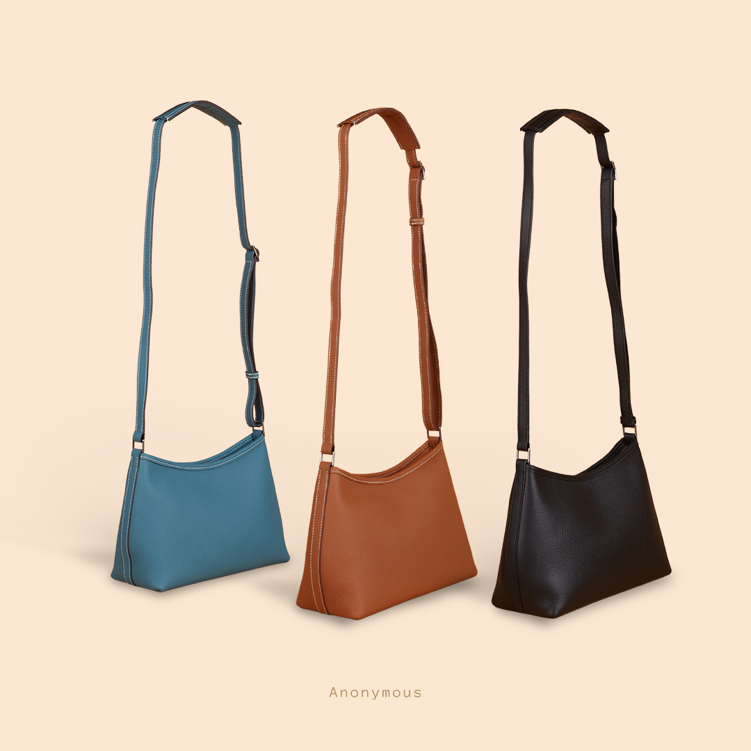 Anonymous Olla Sling H23 Bag Grained leather PHW No Brand (Tas Kulit)
