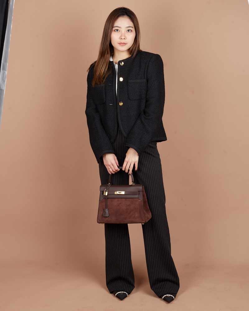 Anonymous Cara Bag K28 Swift Suede Leather GHW No Brand (Tas Kulit)