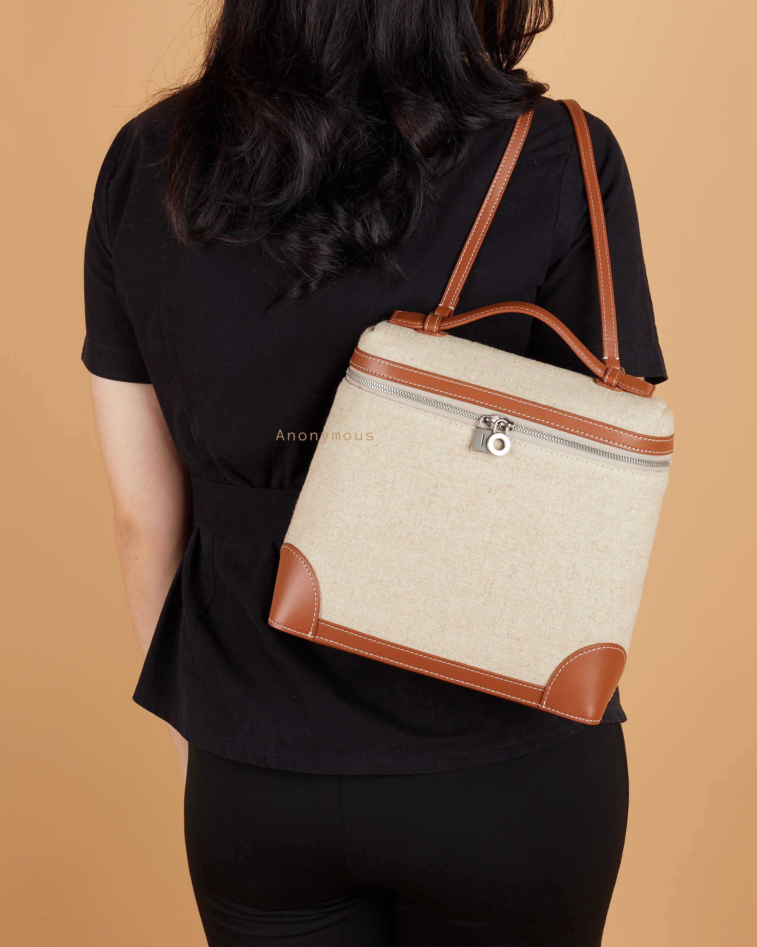 Anonymous Louise BackPack Encru Swift LP23.5 PHW No Brand (Tas Kulit)