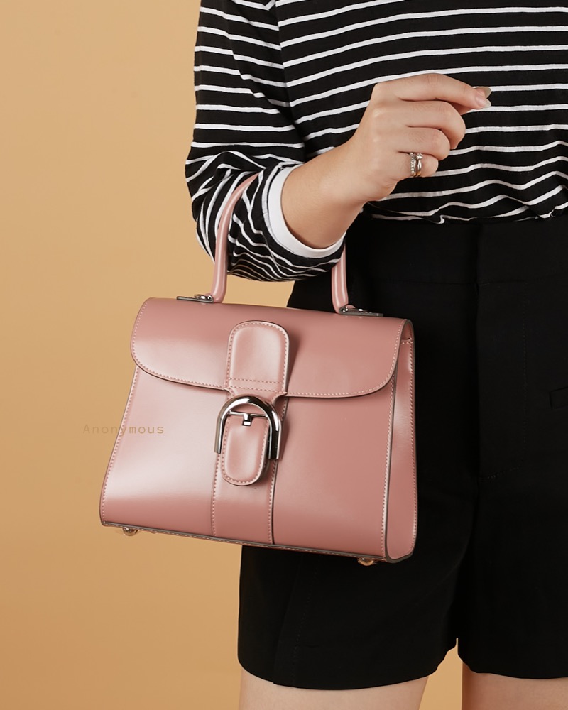 Anonymous Duma Top Handle Bag Box Leather No Brand (Tas Kulit)
