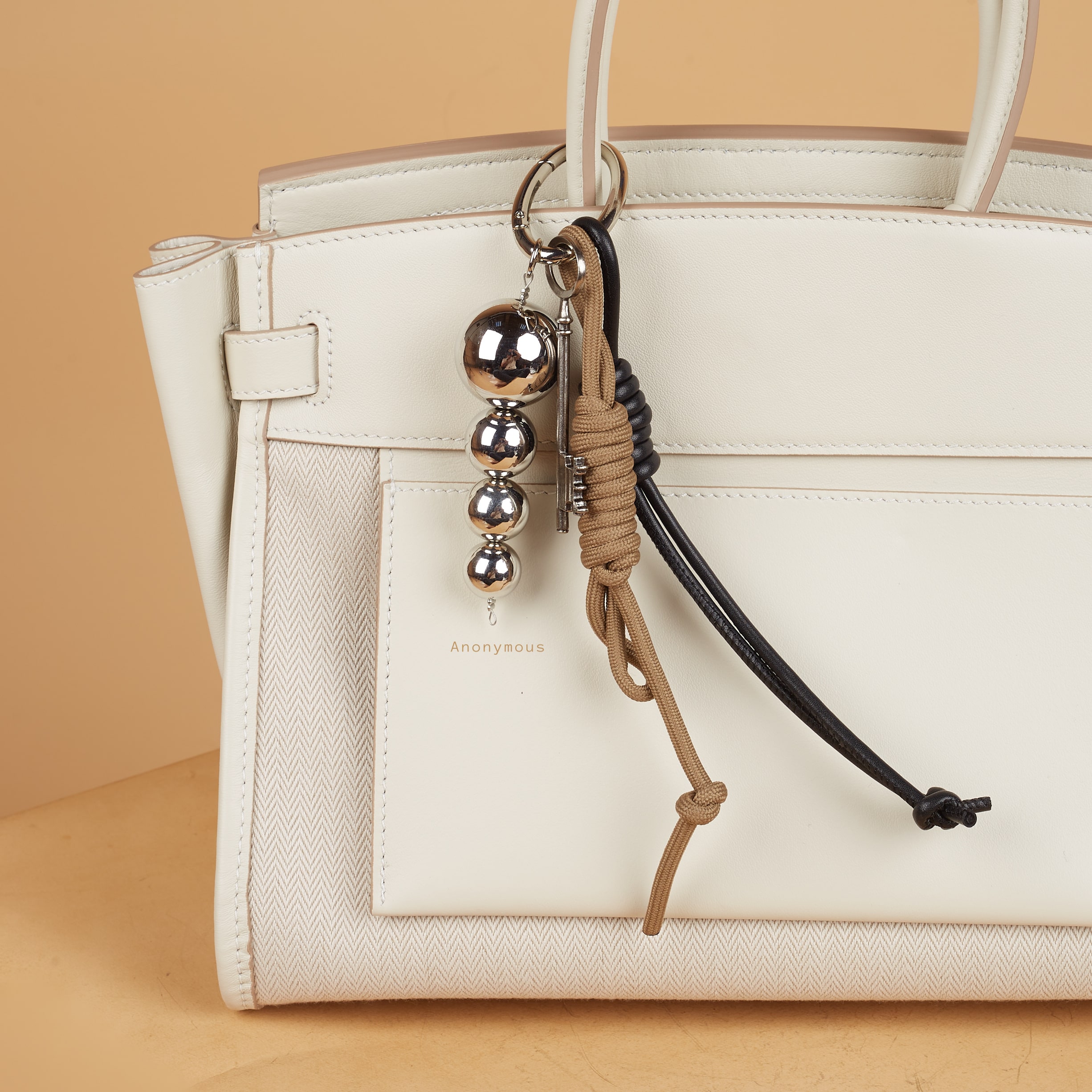 Anonymous Vintage Key Charm w/ Macrame Strap (Gantungan Tas)