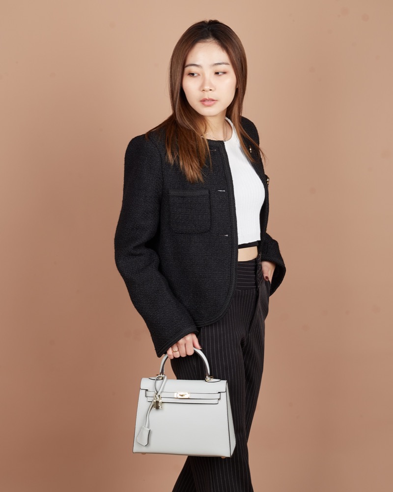 Anonymous Cara Bag K28 Taiga Leather GHW (NST) No Brand (Tas kulit)