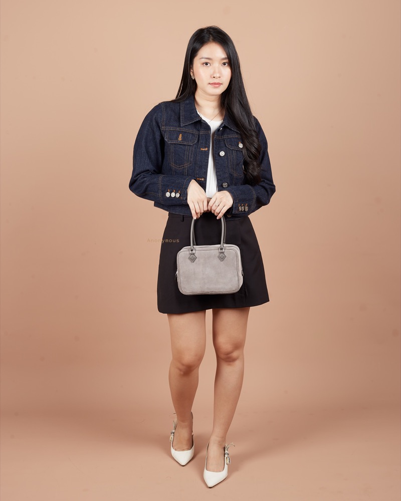 Anonymous Amizza Plum 20 Suede Leather No Brand (Tas Kulit)