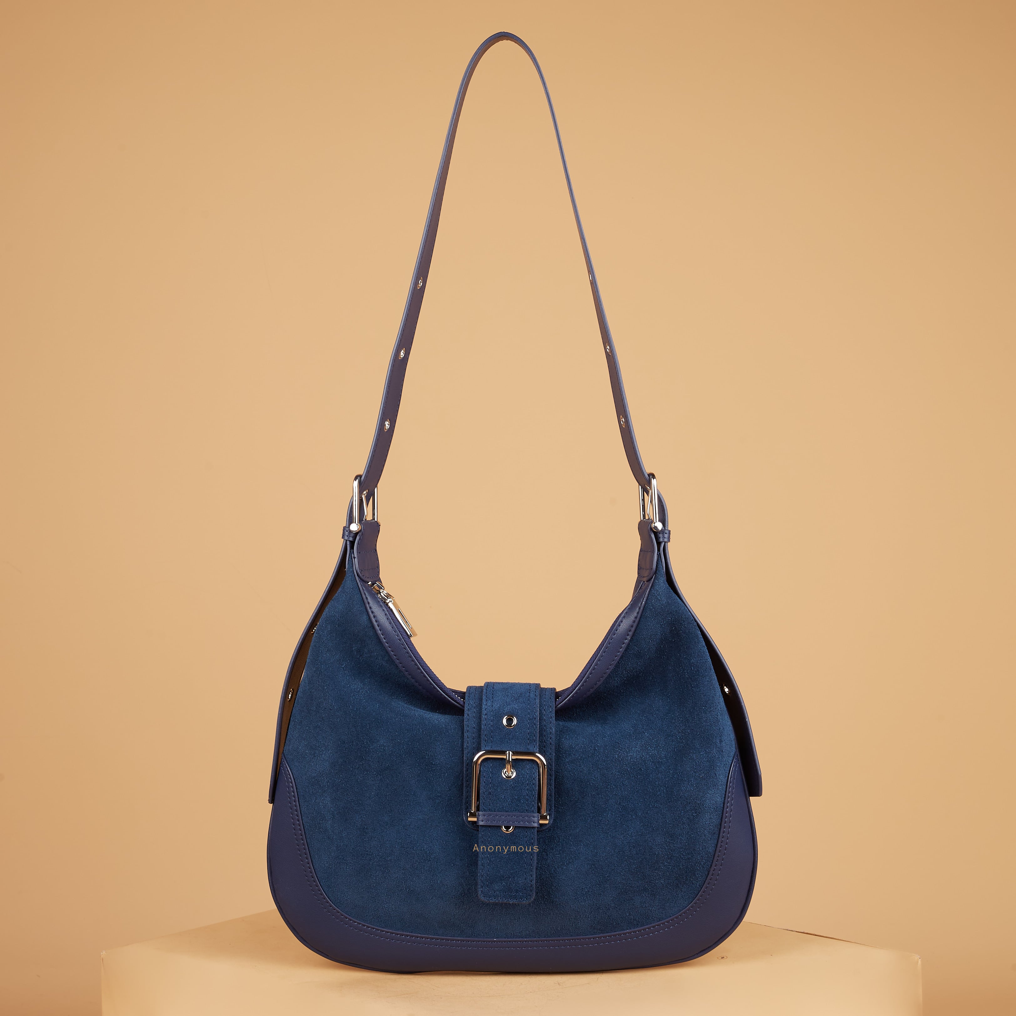 Anonymous Karin Hobo Sling Bag Suede Leather No Brand (Tas Kulit)